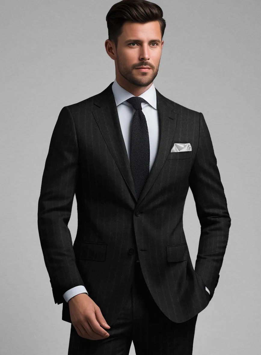 Black Stripe Cashmere Jacket