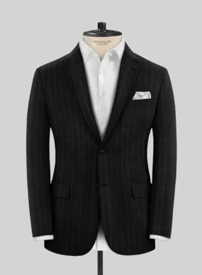 Black Stripe Cashmere Jacket