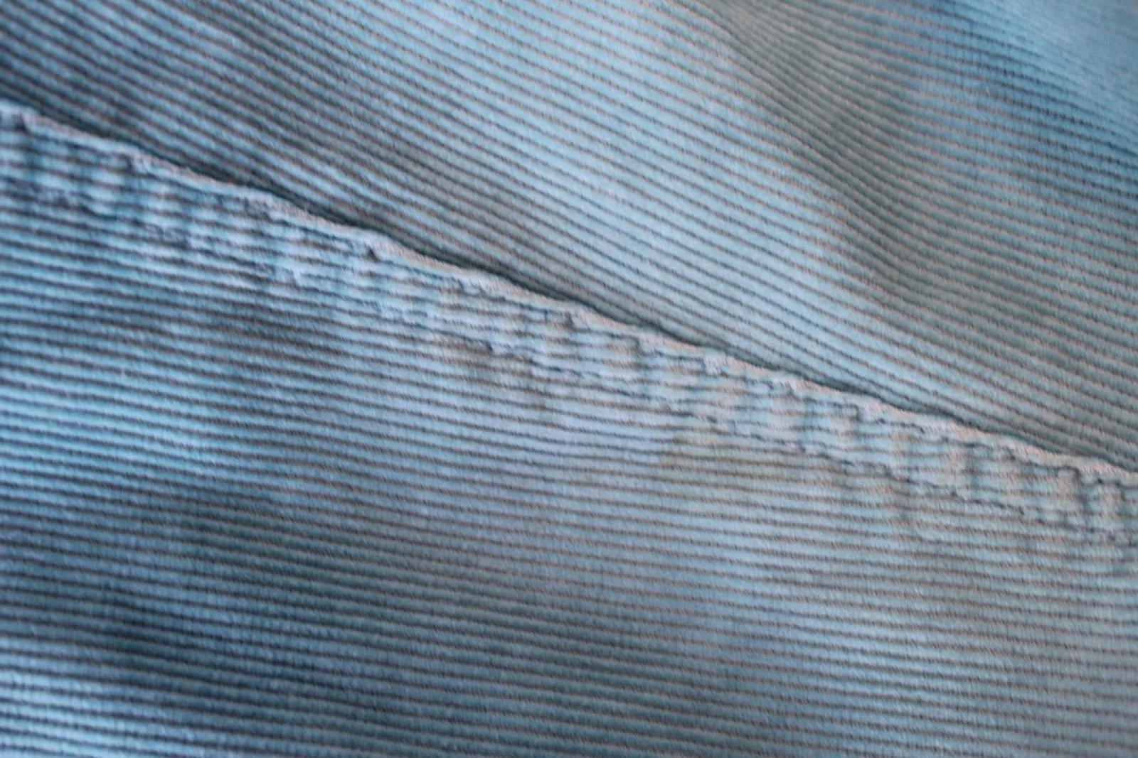 BODEN Ladies Aqua Blue Faux Fur Collar Pure Cotton Corduroy Jacket UK14 NEW