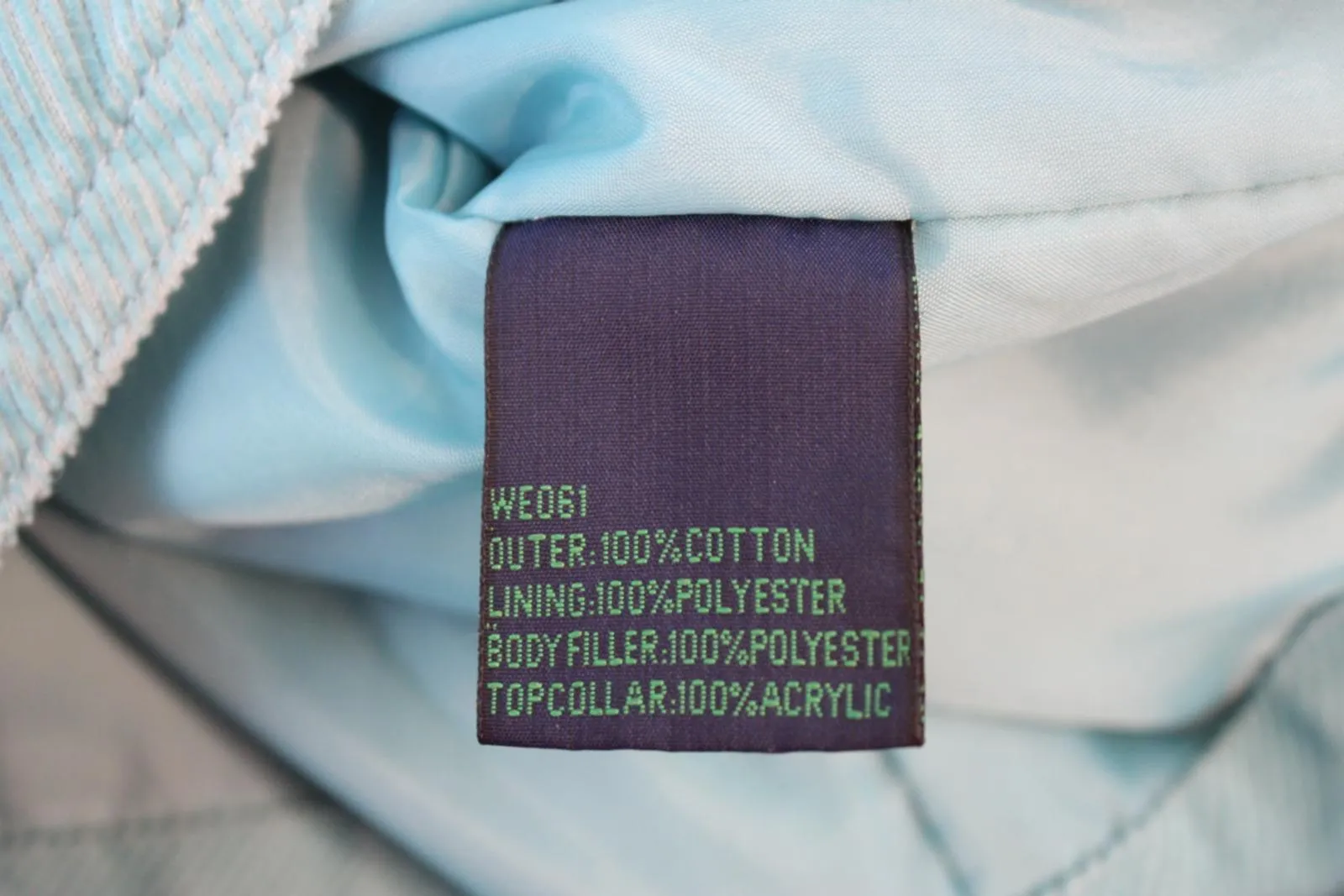 BODEN Ladies Aqua Blue Faux Fur Collar Pure Cotton Corduroy Jacket UK14 NEW