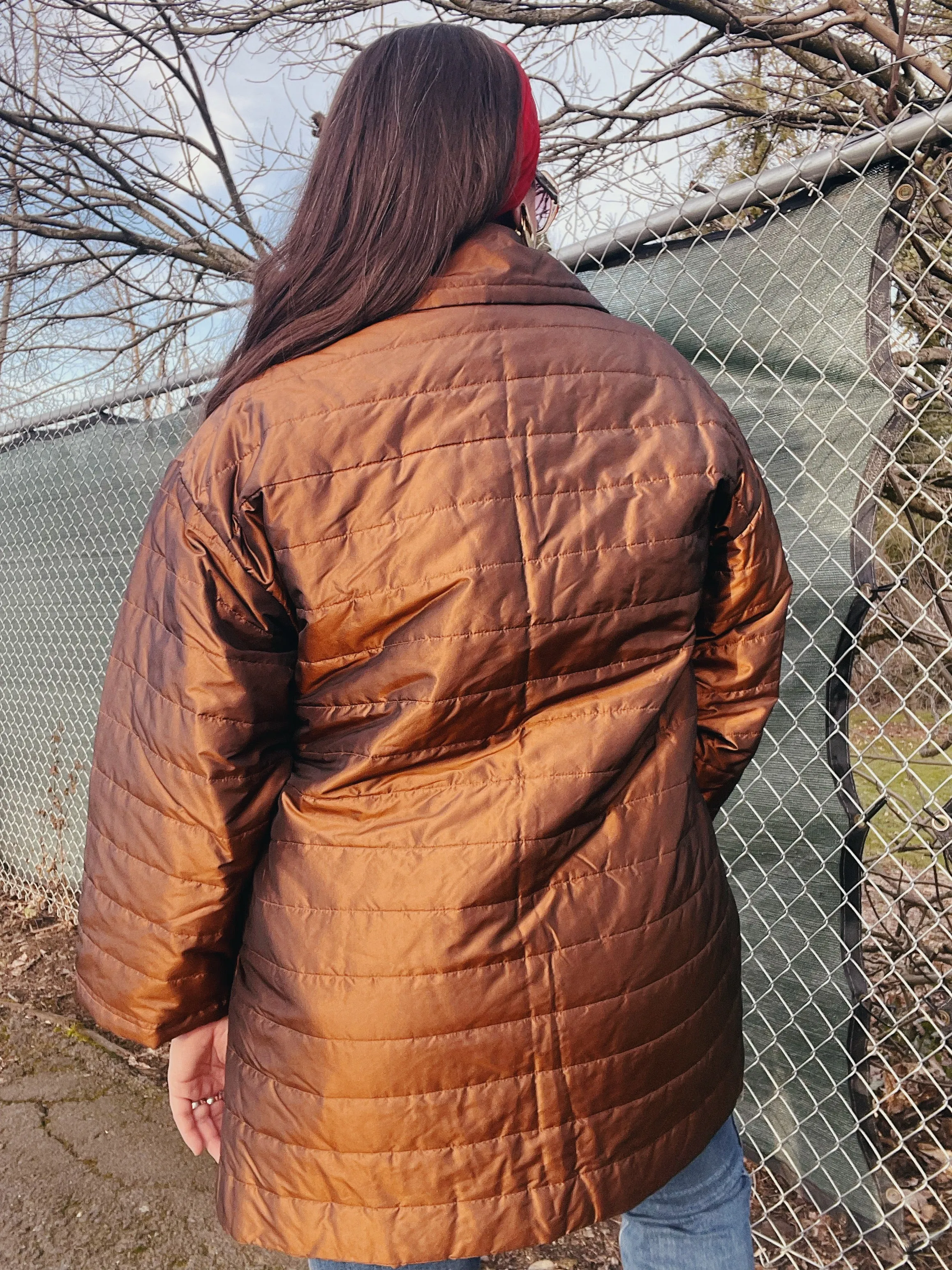 Bronze Quilted Puffy