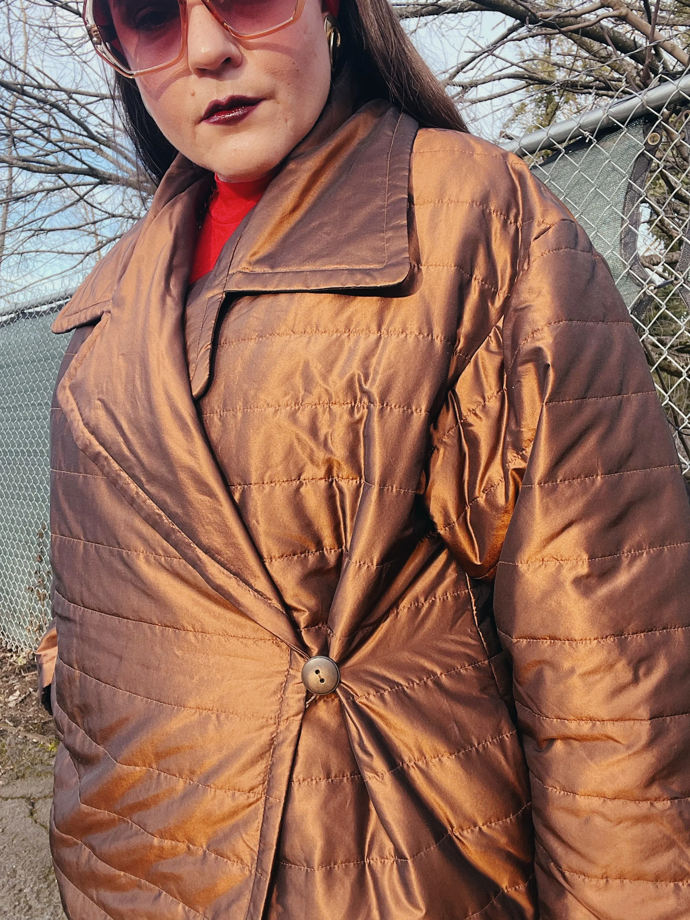 Bronze Quilted Puffy