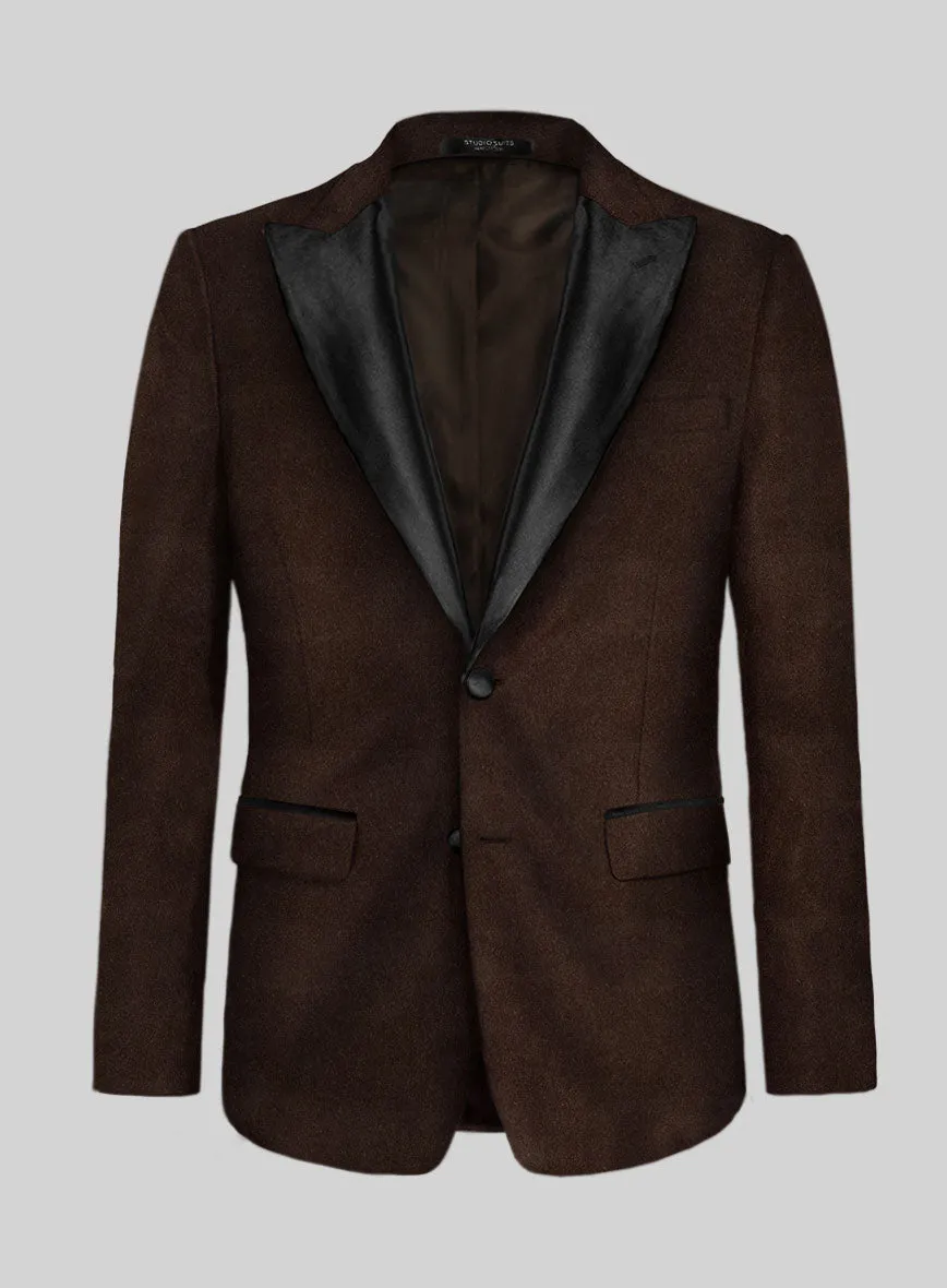 Brown Velvet Tuxedo Jacket