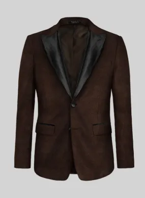 Brown Velvet Tuxedo Jacket