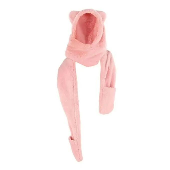 Bunny Ears Gloves Scarf