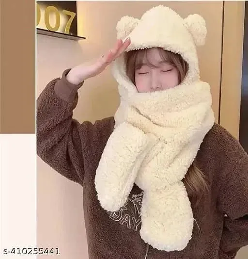 Bunny Ears Gloves Scarf