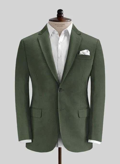 Caccioppoli Cotton Drill Green Jacket
