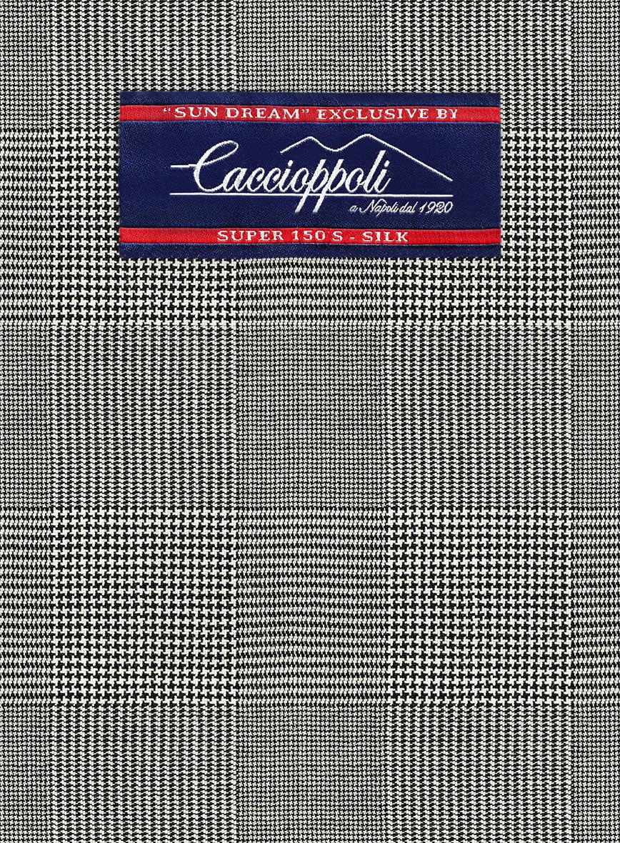 Caccioppoli Sun Dream Spiro Black Wool Silk Jacket