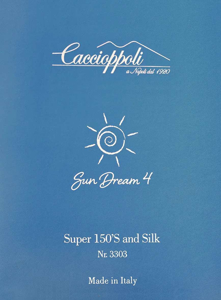 Caccioppoli Sun Dream Spiro Black Wool Silk Jacket