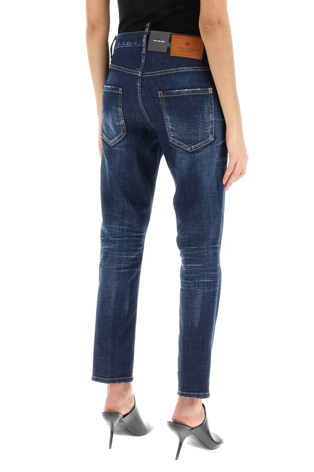 dark clean wash cool girl jeans