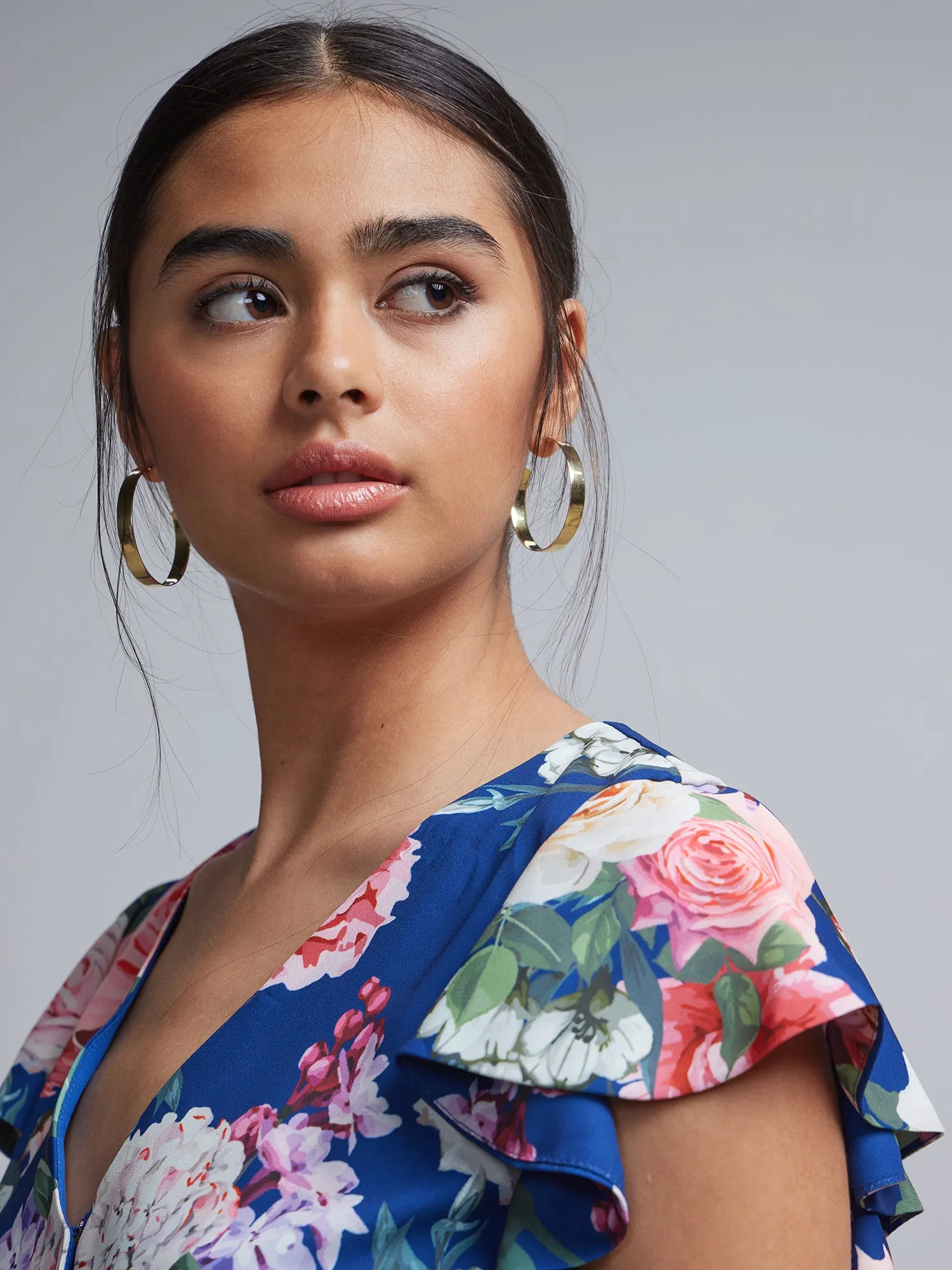 Floral-Print Wrap Maxi Dress