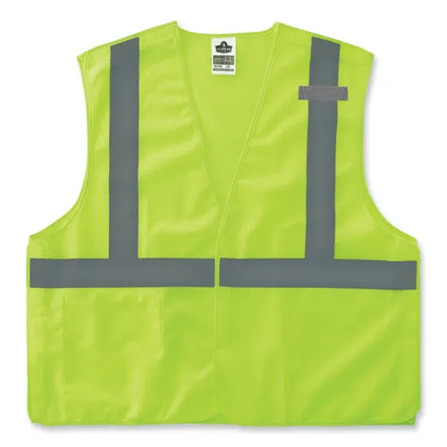 Glowear 8215ba-s Single Size Class 2 Economy Breakaway Mesh Vest, Polyester, 4x-large, Lime