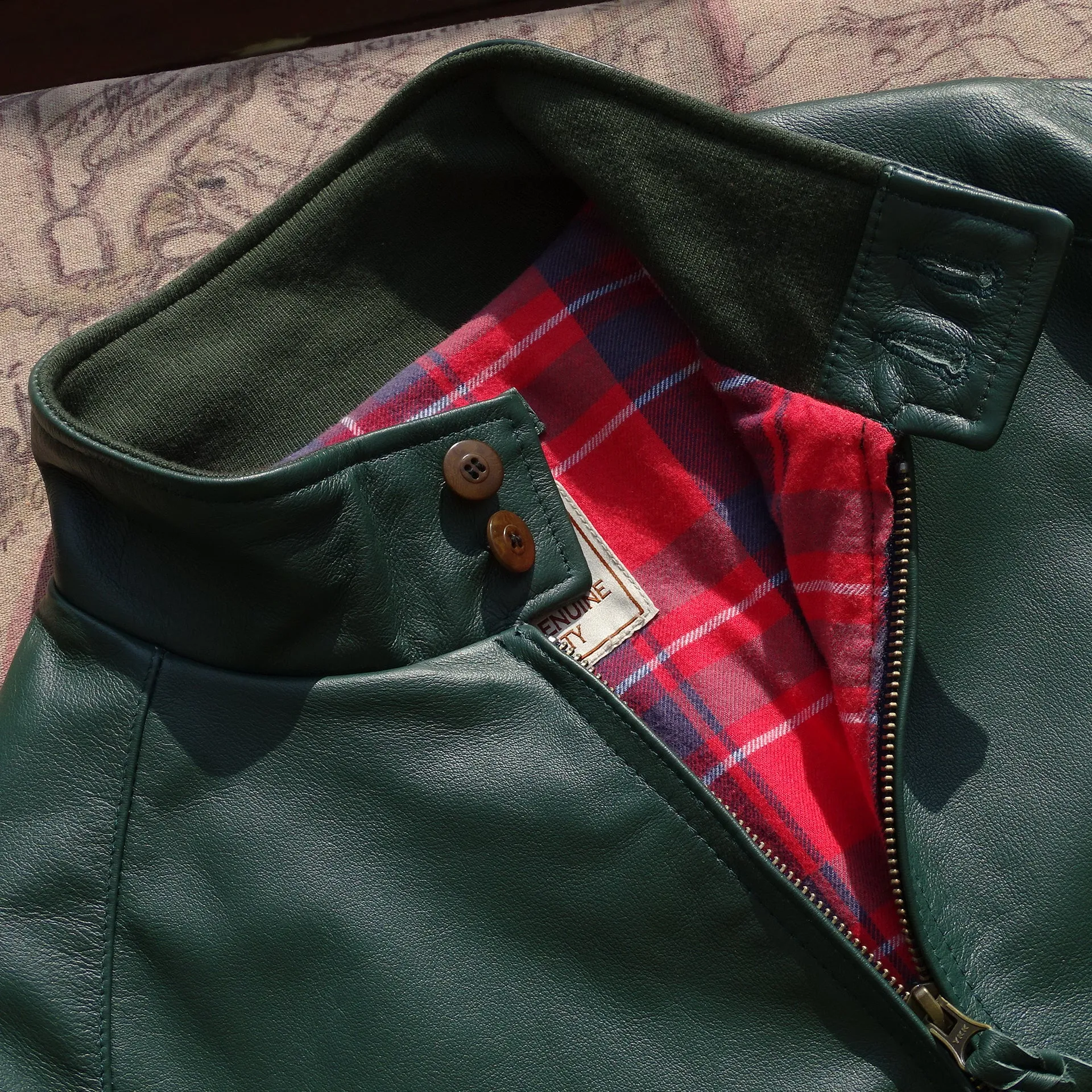 Green Golf Leather Jacket