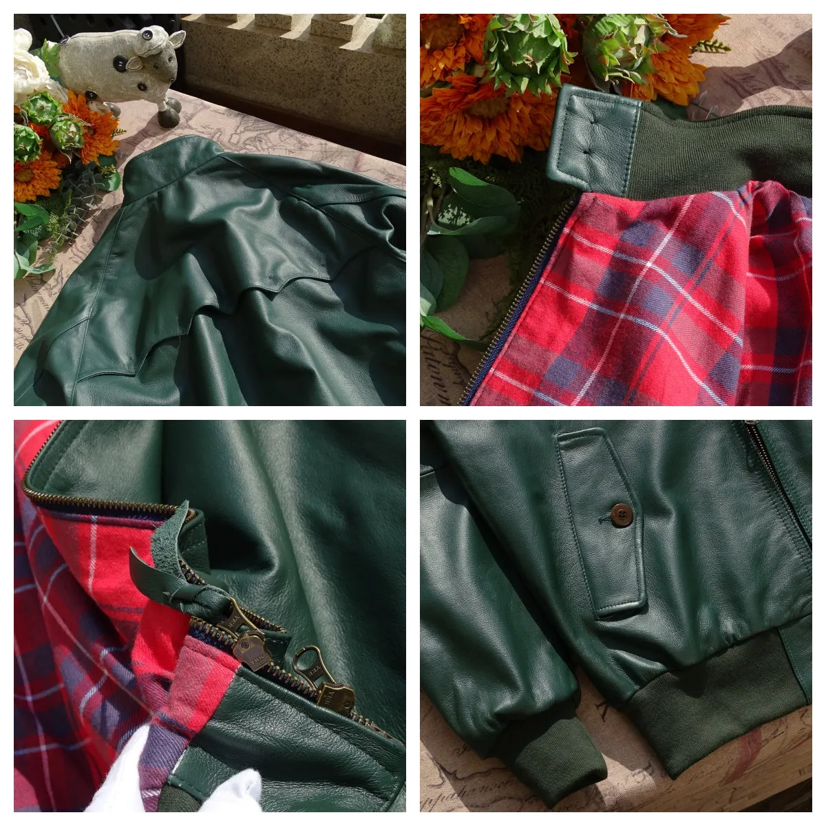Green Golf Leather Jacket