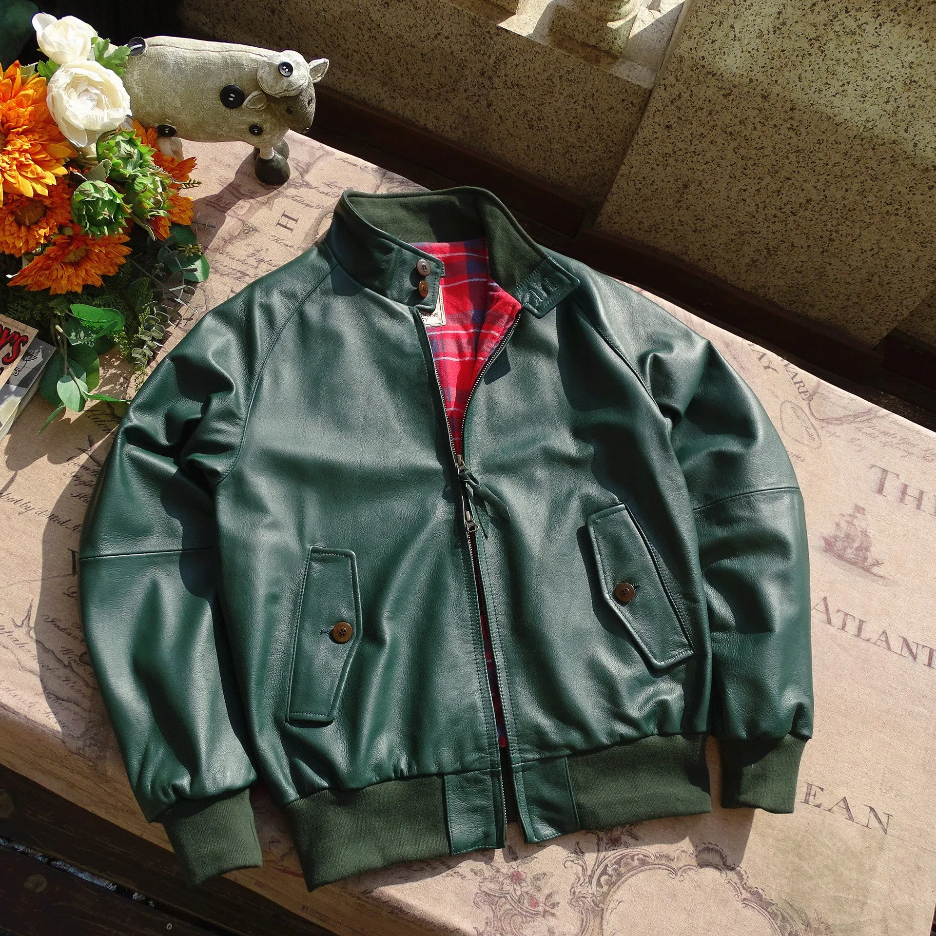 Green Golf Leather Jacket