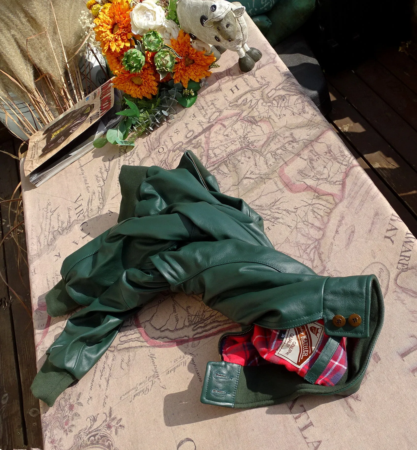 Green Golf Leather Jacket