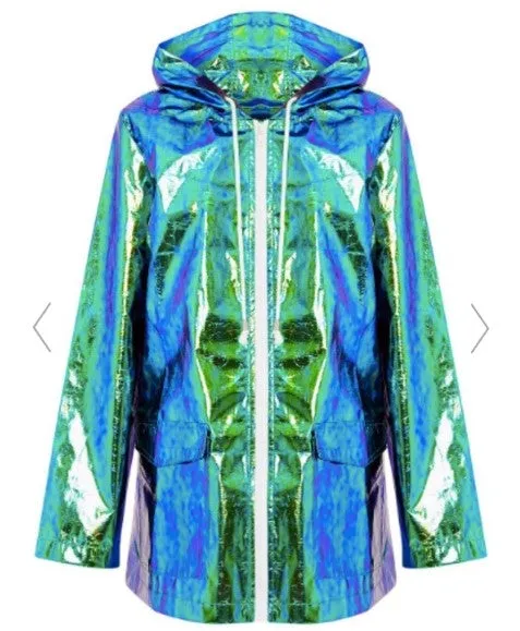 Junebug Waterproof Holographic Raincoat