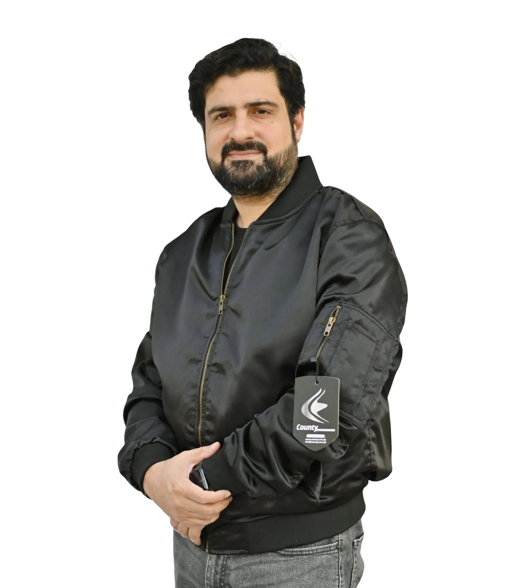 Letterman College Varsity Bomber Satin Jackets Quality Jacket Sports Wear Black Satin