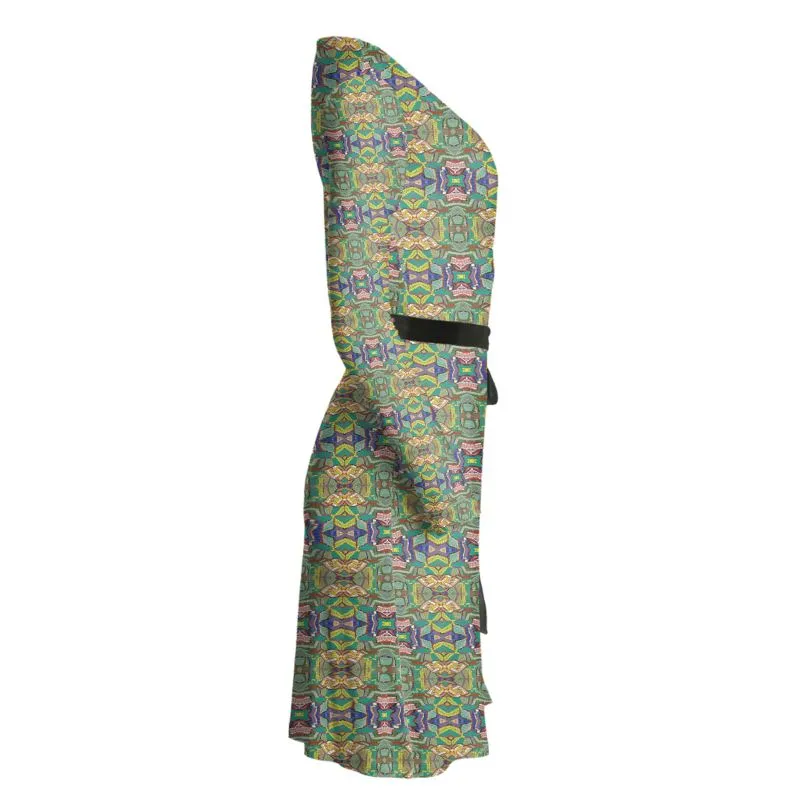 Magnificent Mosaic 3 Wrap Dress
