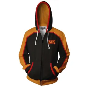 Mortal Kombat Cosplay Hoodie Men Women 3D Print Sweatshirt Pullover Zip Up Jacket Coat