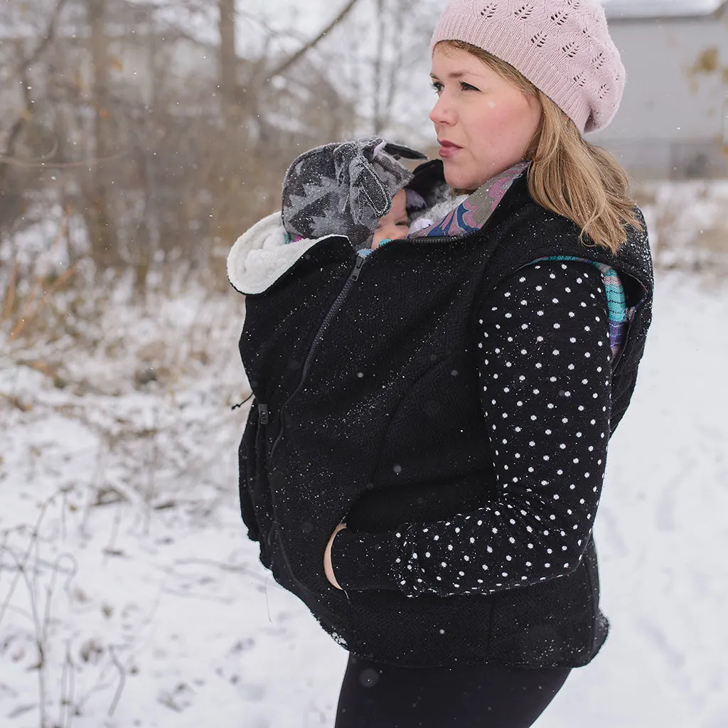 Nestledown Add-on Sewing Pattern for Trailblazer VEST - Adult ~ Zip in Baby-Wearing   Pregnancy Panels