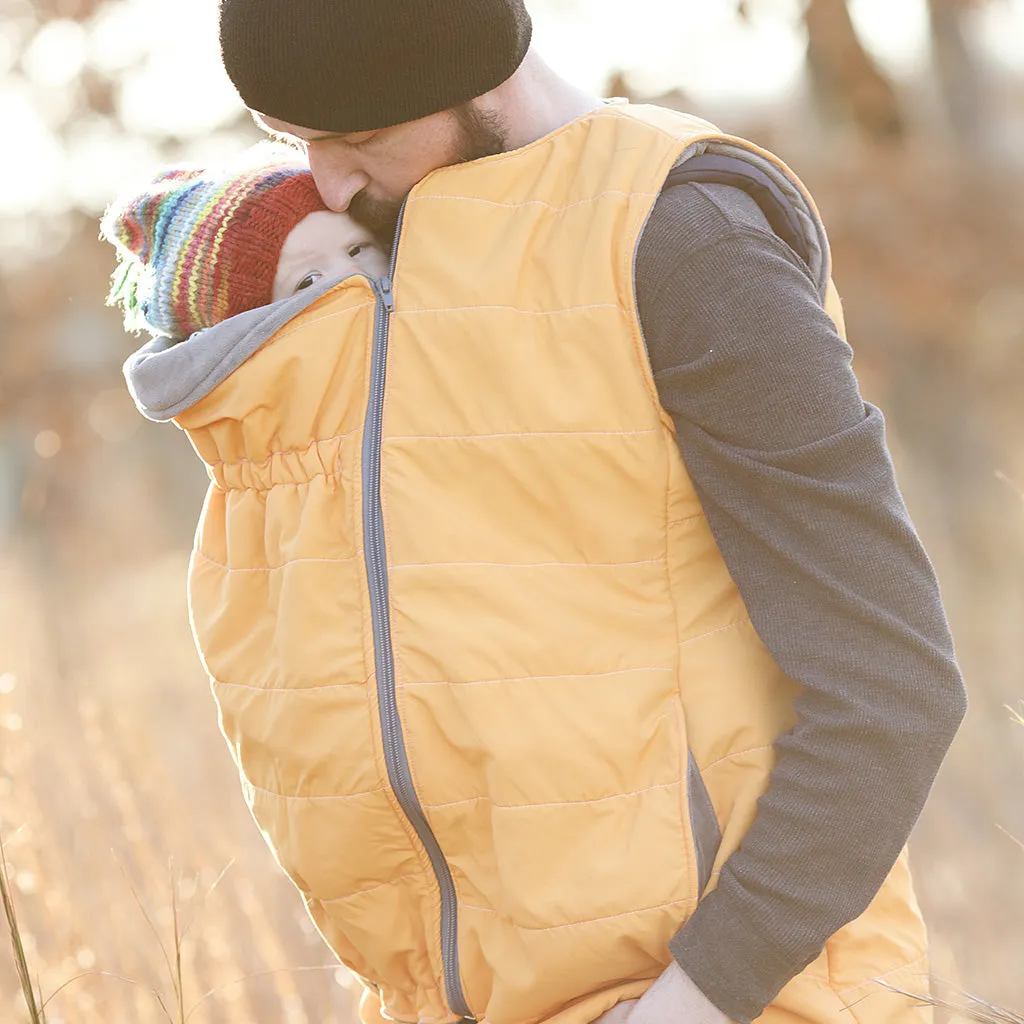 Nestledown Add-on Sewing Pattern for Trailblazer VEST - Adult ~ Zip in Baby-Wearing   Pregnancy Panels