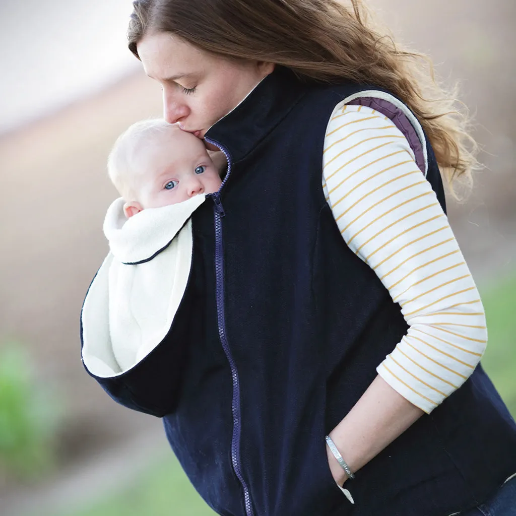Nestledown Add-on Sewing Pattern for Trailblazer VEST - Adult ~ Zip in Baby-Wearing   Pregnancy Panels
