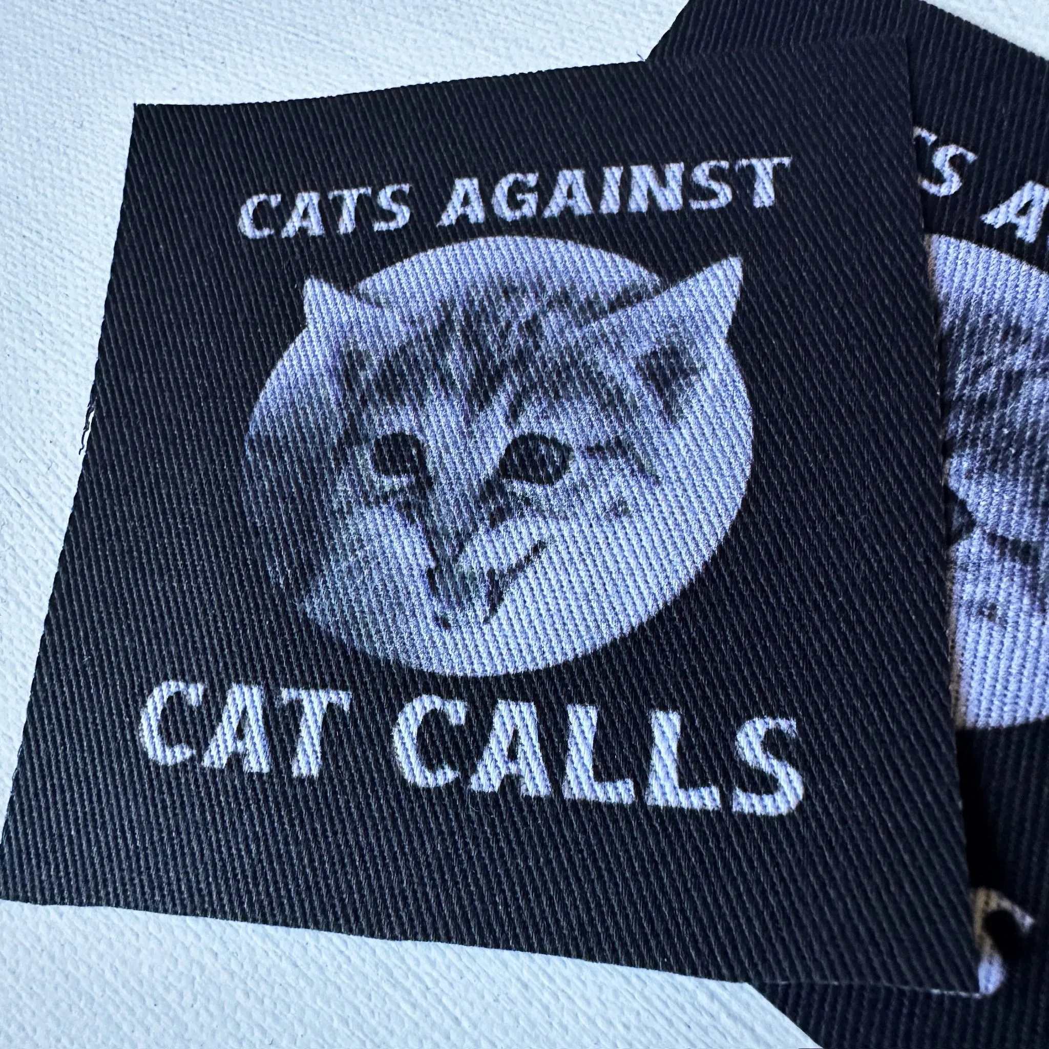 No Cat Calls Fabric Patch