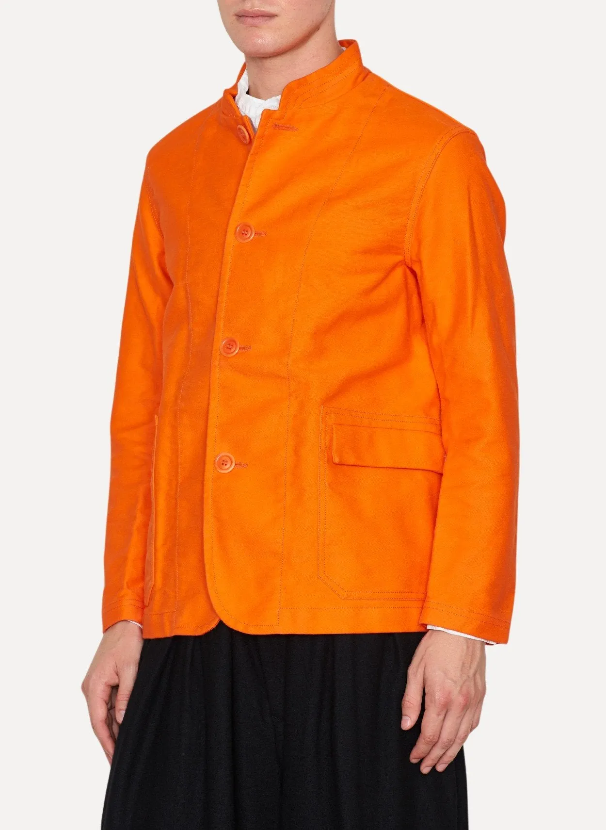 Orange Cotton Drill Jacket
