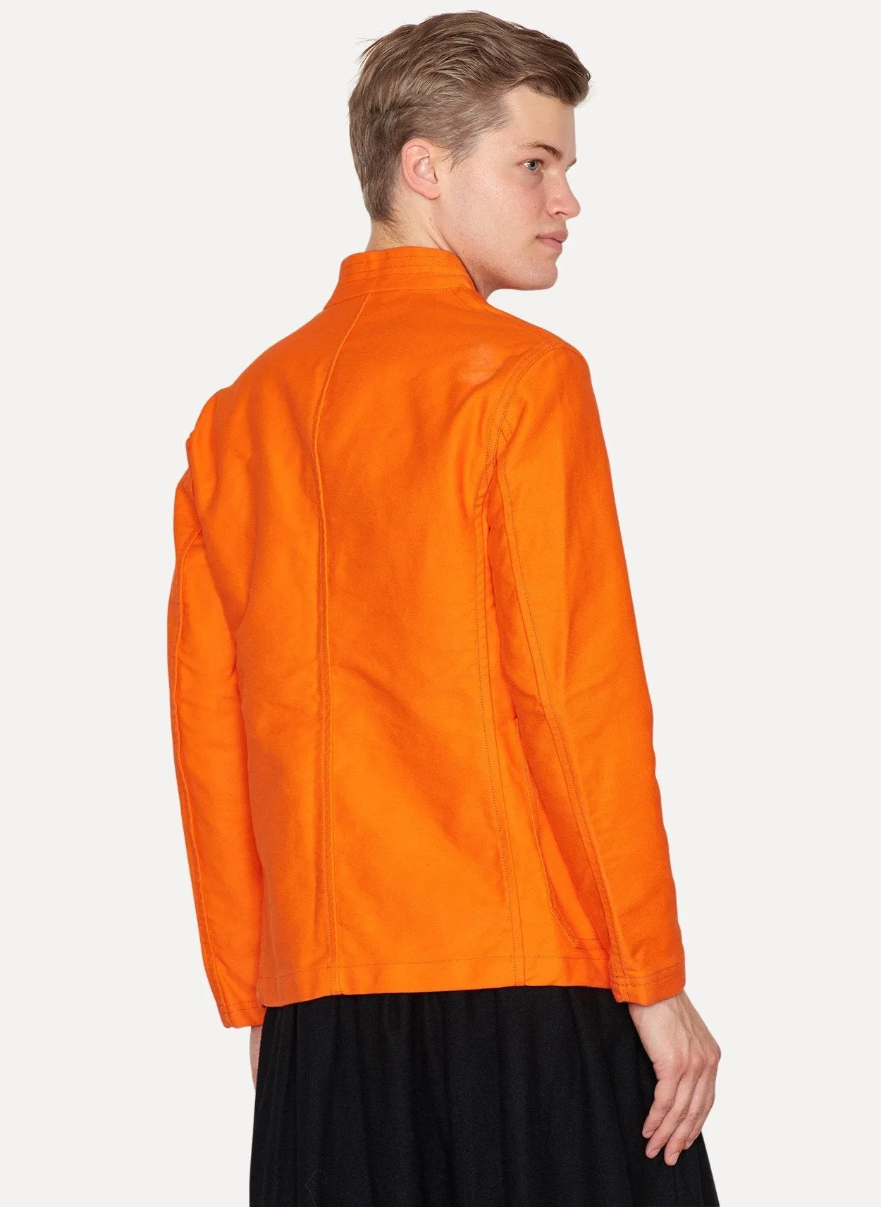 Orange Cotton Drill Jacket