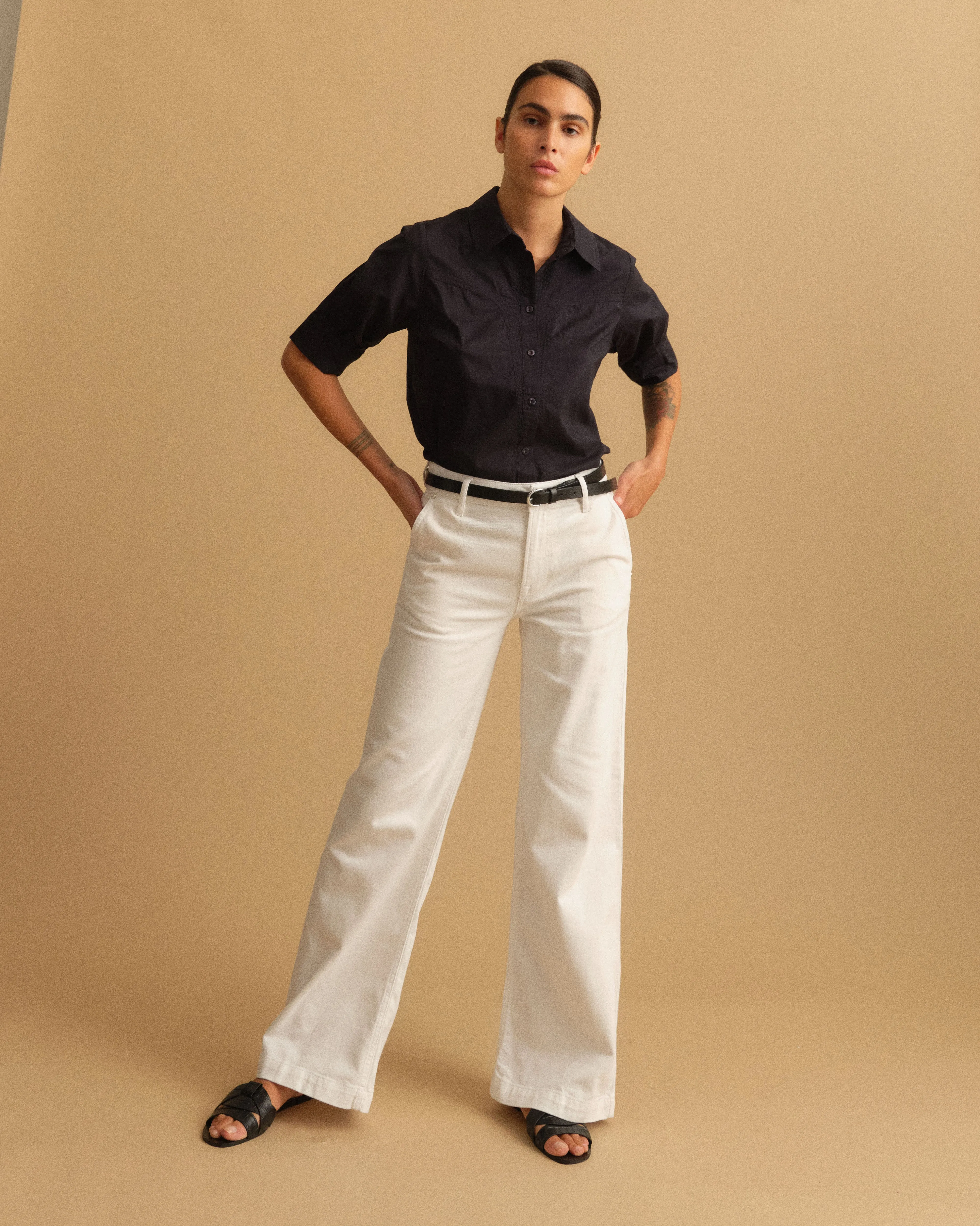 PD-Gilly French Jeans - White