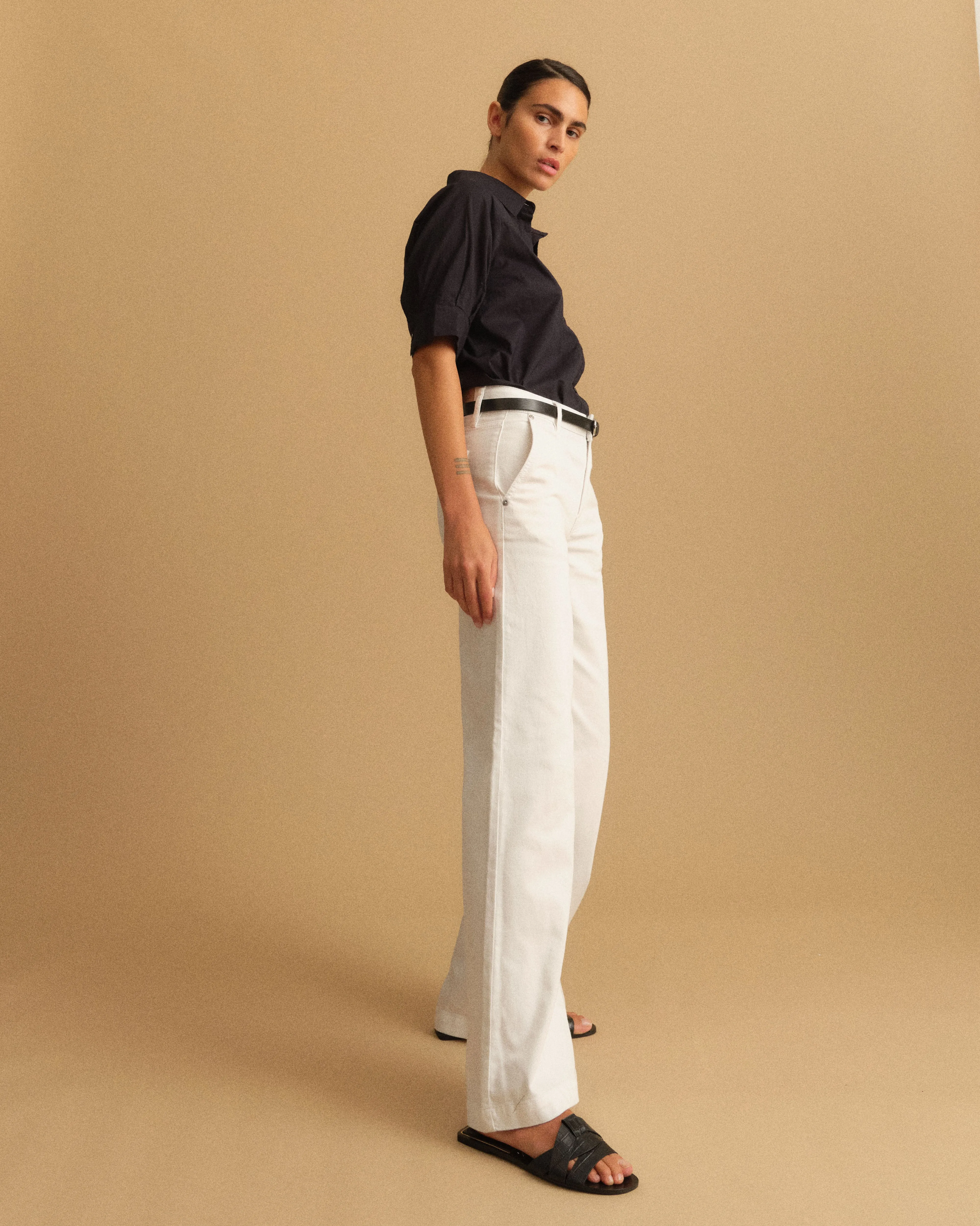 PD-Gilly French Jeans - White