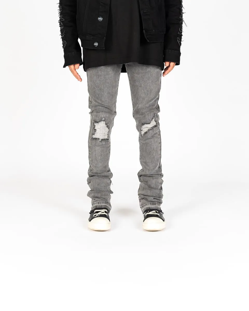 PHEELINGS SOULFUL SERENITY FLARE STACK DENIM (CHARCOAL GREY)