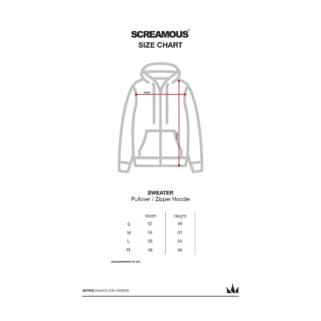 Pullover Zipper Hoodie LOGO CROWN ENSIGN BLUE