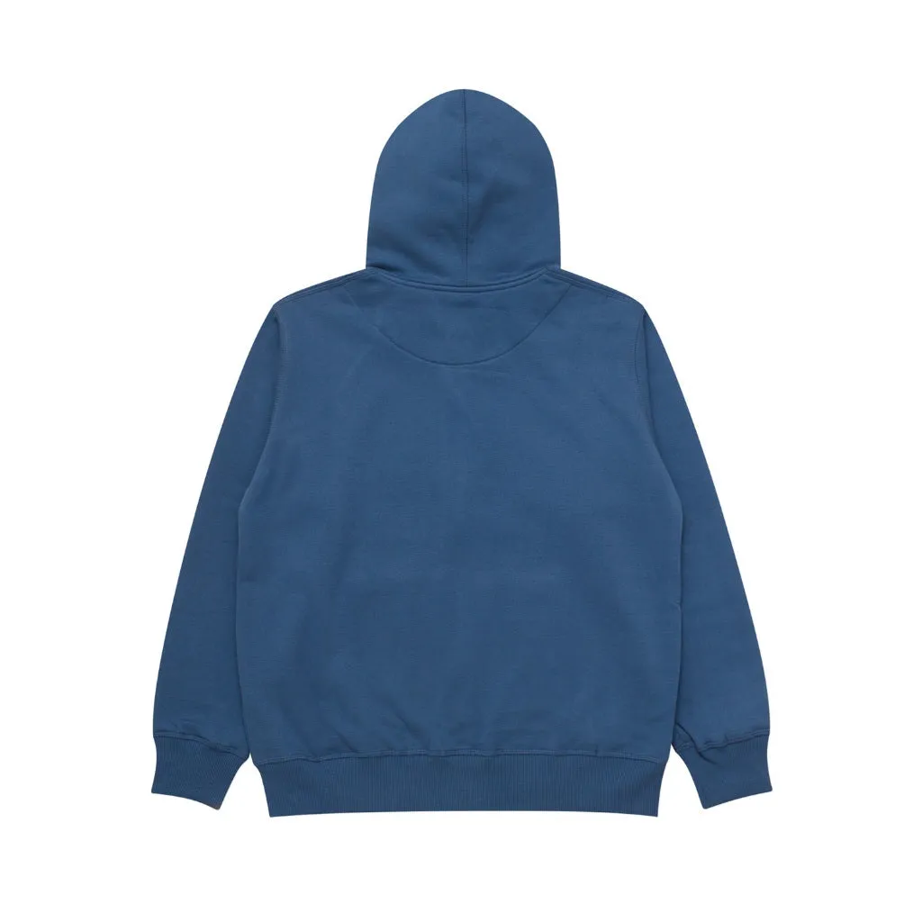 Pullover Zipper Hoodie LOGO CROWN ENSIGN BLUE