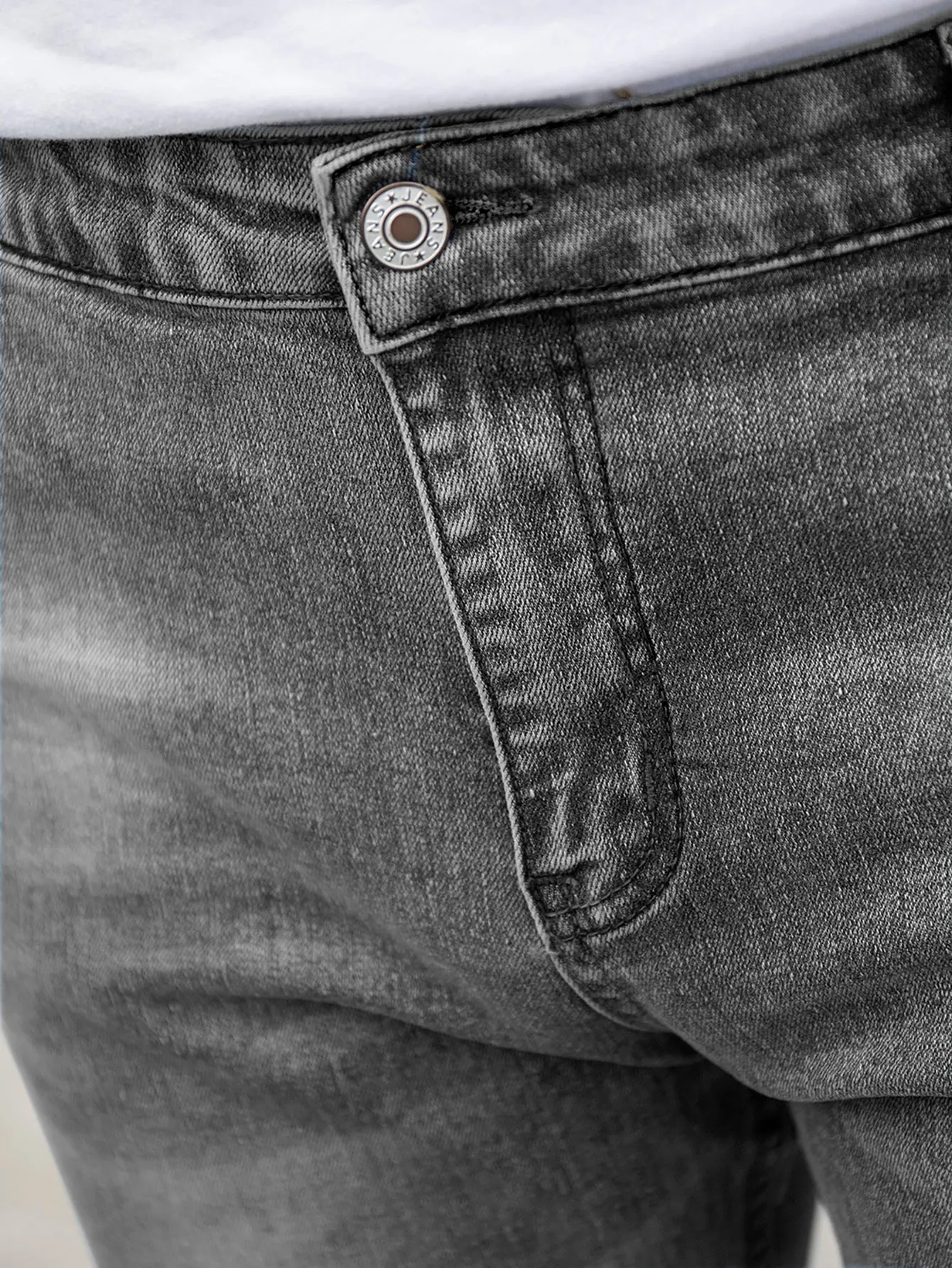 Slant Pocket Cat Scratch Jeans