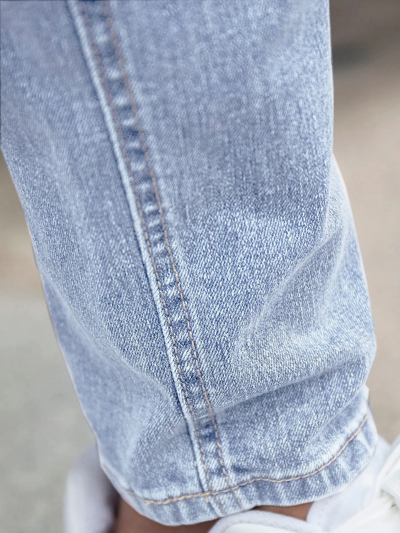 Slant Pocket Cat Scratch Jeans