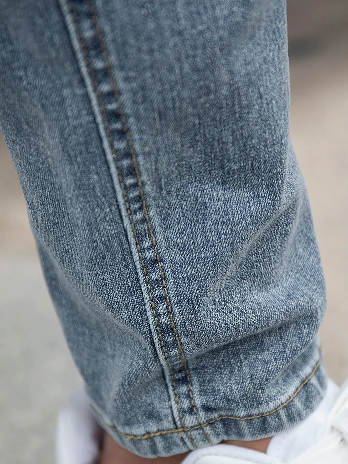 Slant Pocket Cat Scratch Jeans