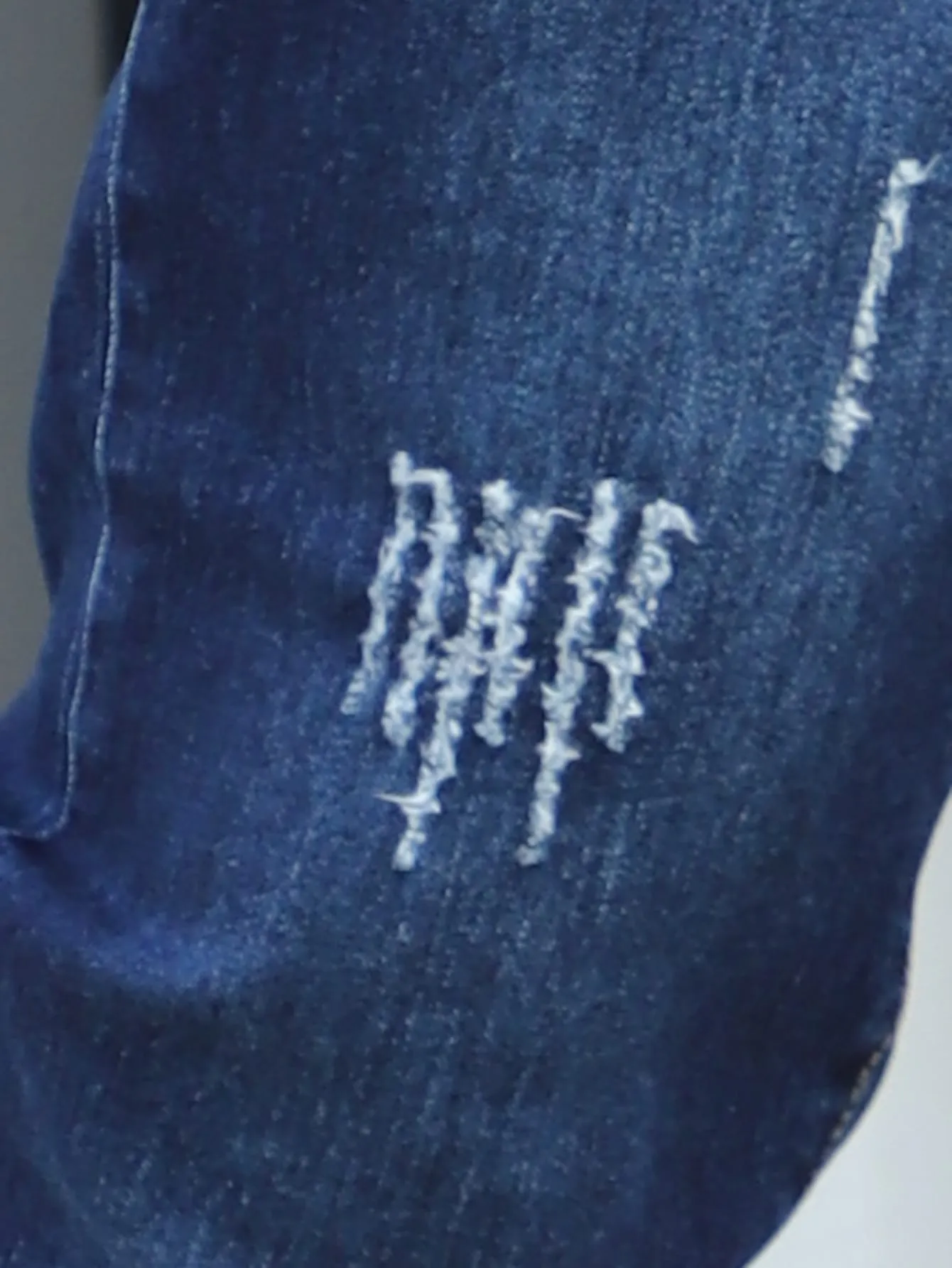 Slant Pocket Cat Scratch Jeans
