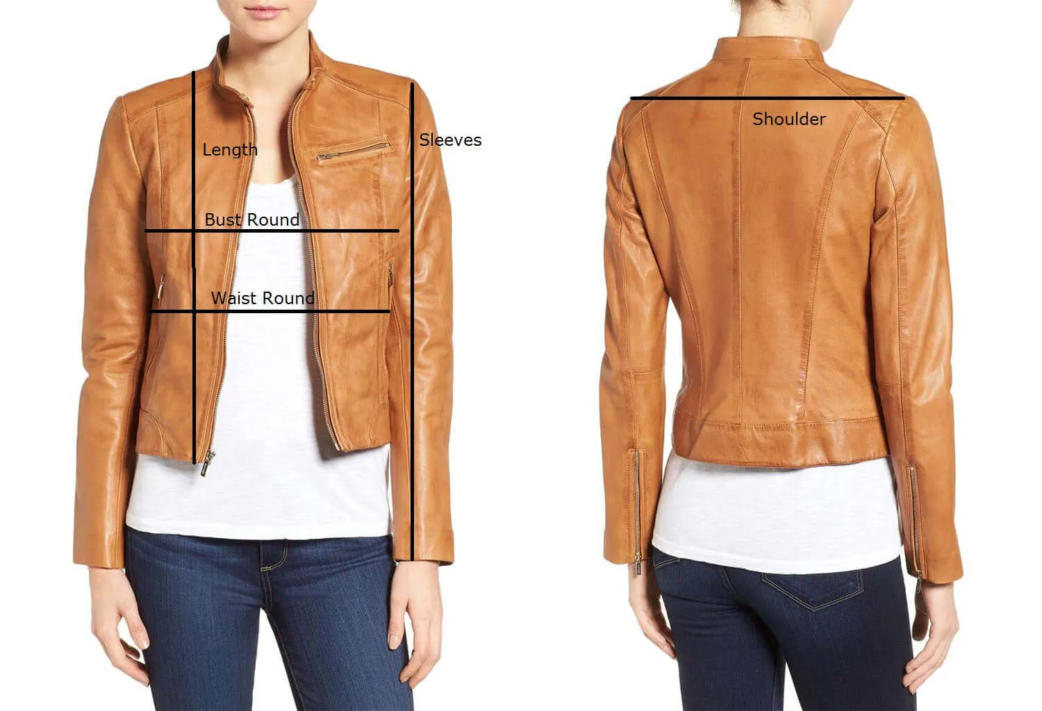 Stylish Women's Black Leather Jacket, Women Biker Fashion Leather Jacket