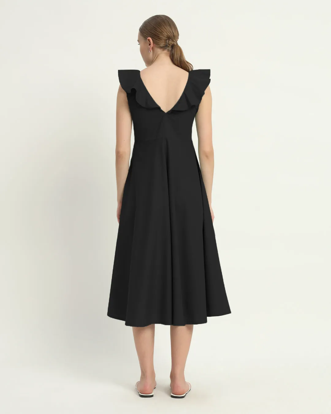The Albany Noir Cotton Dress