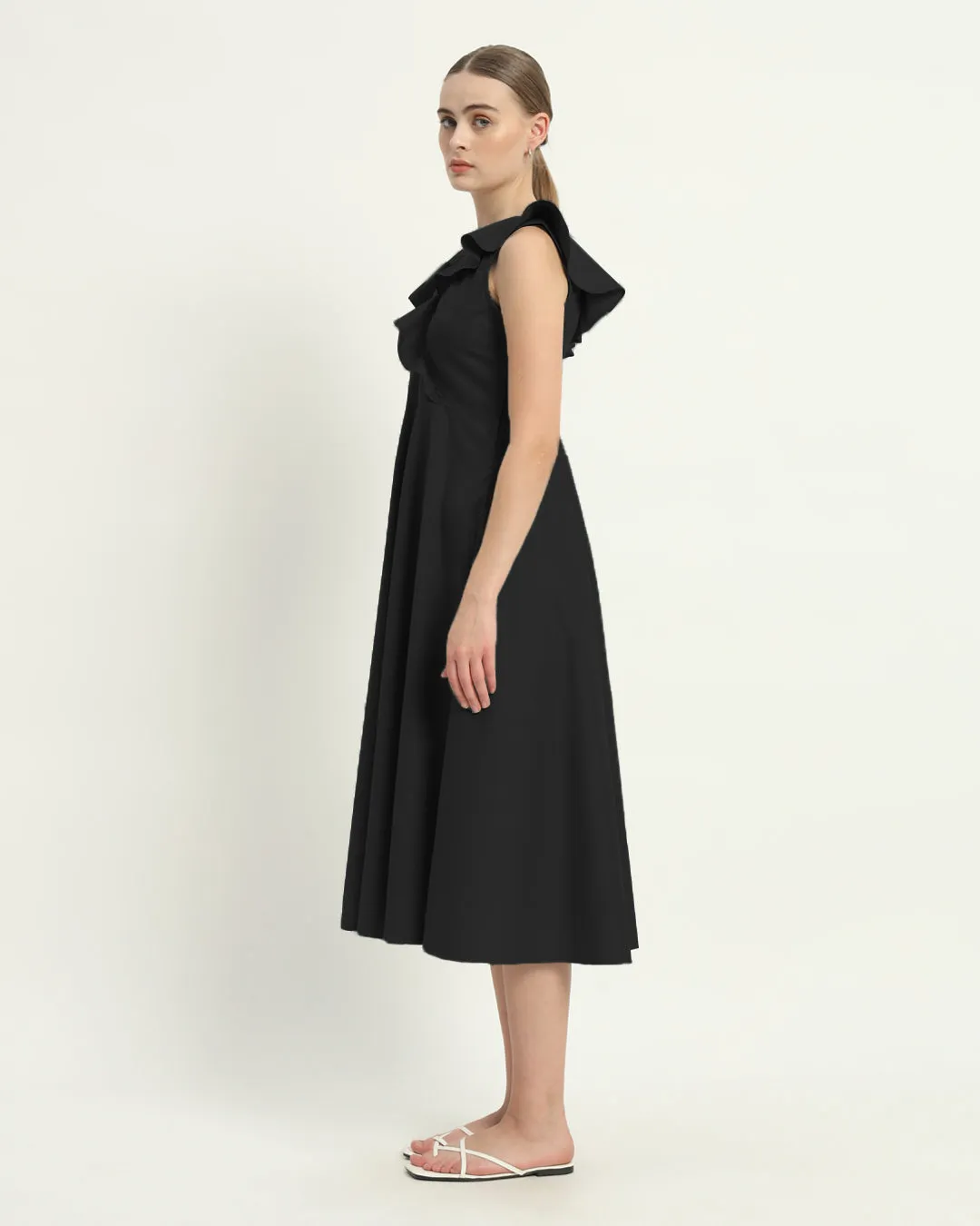 The Albany Noir Cotton Dress