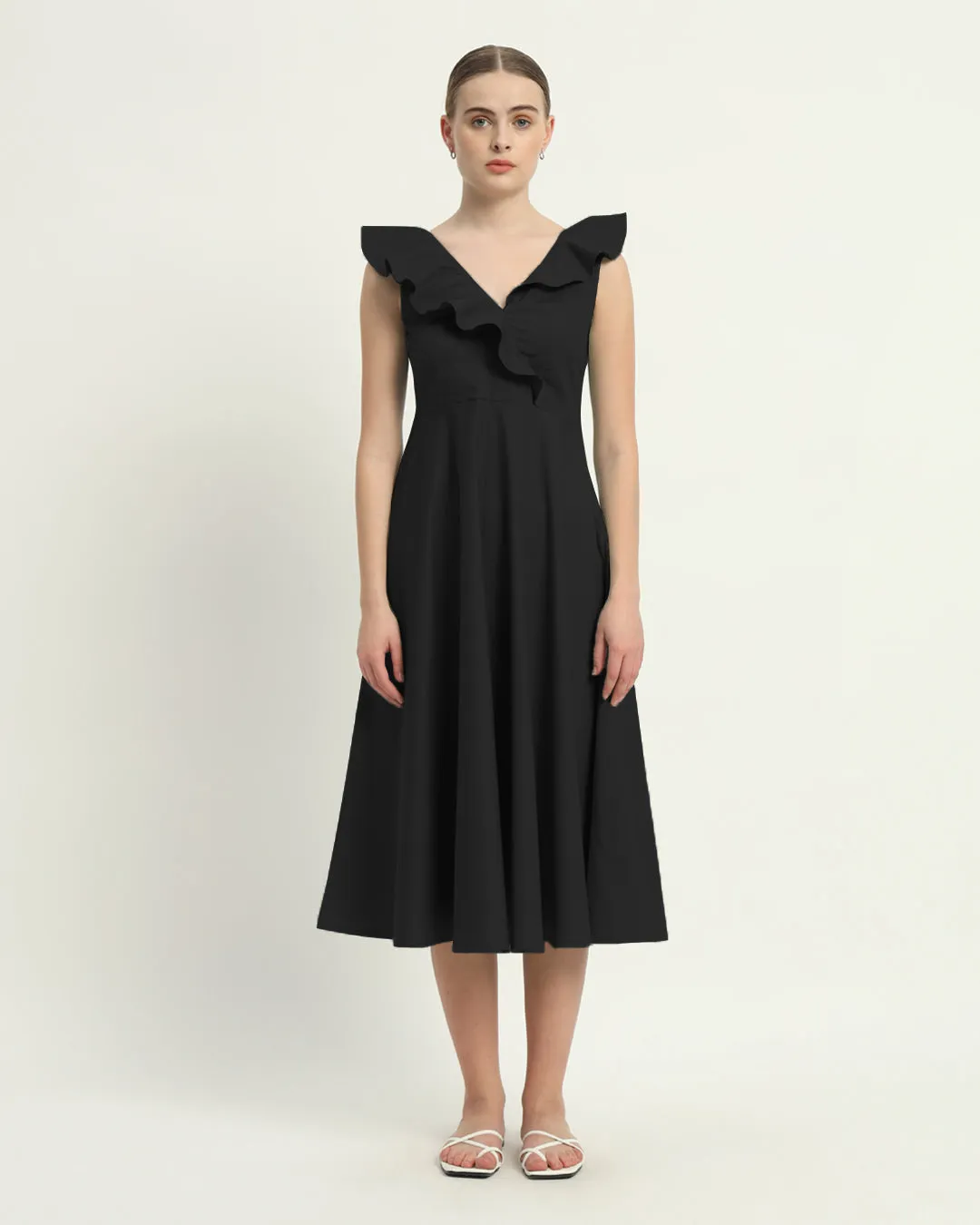 The Albany Noir Cotton Dress