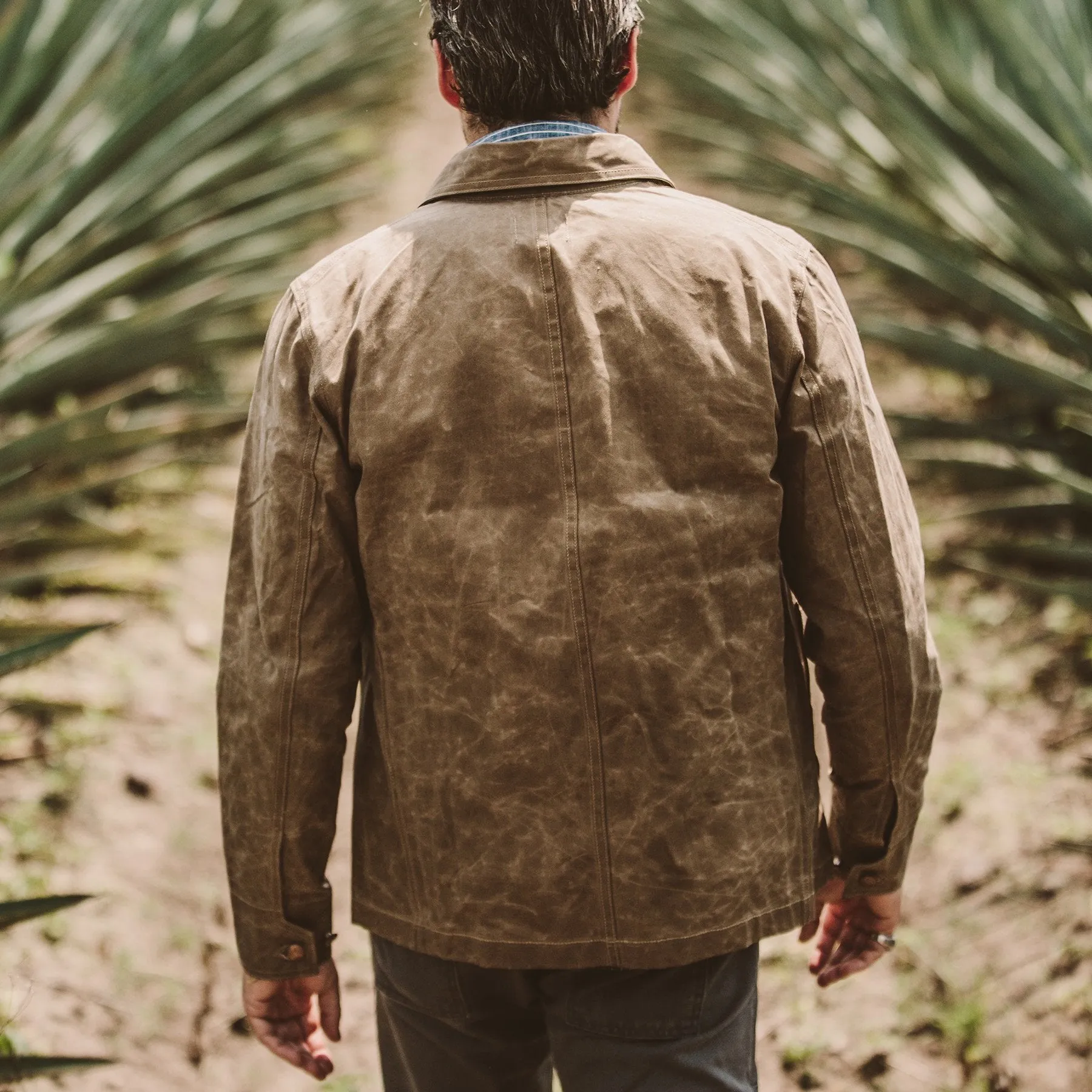 The Project Jacket in Field Tan Beeswaxed Canvas