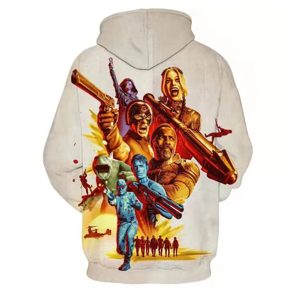The Suicide Squad Cosplay Hoodie Men Women 3D Print Sweatshirt Pullover