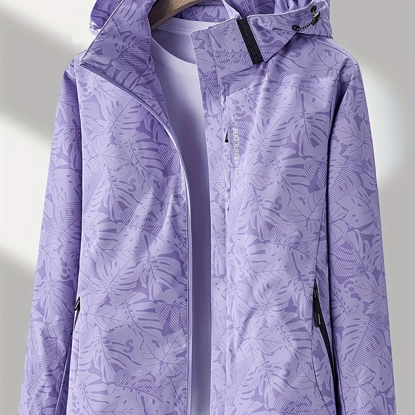 Womens Camouflage Outdoor Jacket Windproof Rainproof With Removable Hood Perfect For Outdoor Adventures | High-quality & Affordable