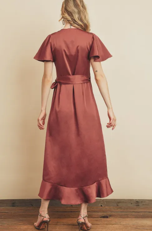 Wrapped Up In Love Midi Dress